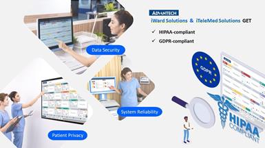 Advantech’s Intelligent Ward and Telehealth Solutions Achieve HIPAA and GDPR Compliance